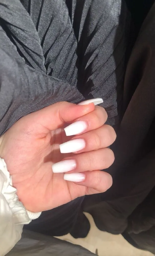 #nails  Älskar vita naglar!!