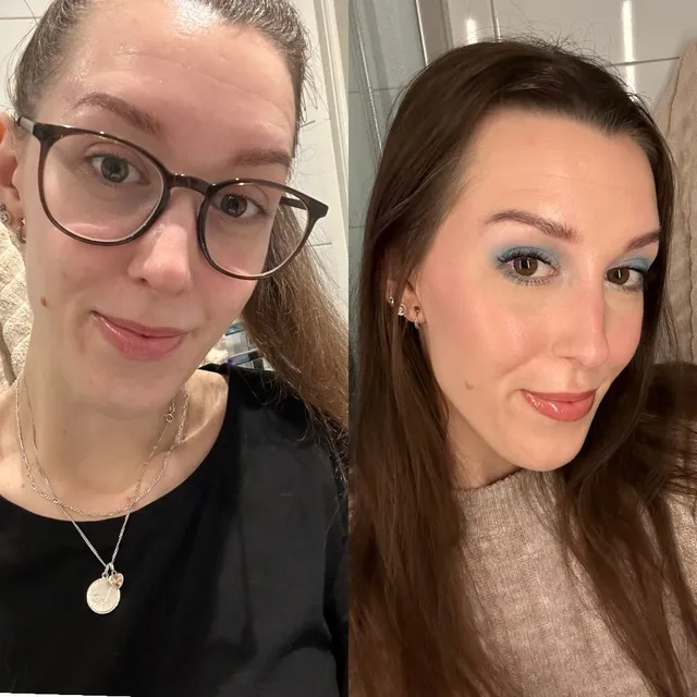 Before and after ✨  Idag har jag verkligen gått utanför min